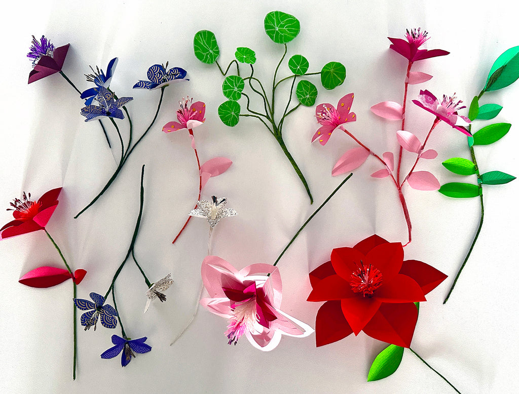 Paper flowers paper craft workshops