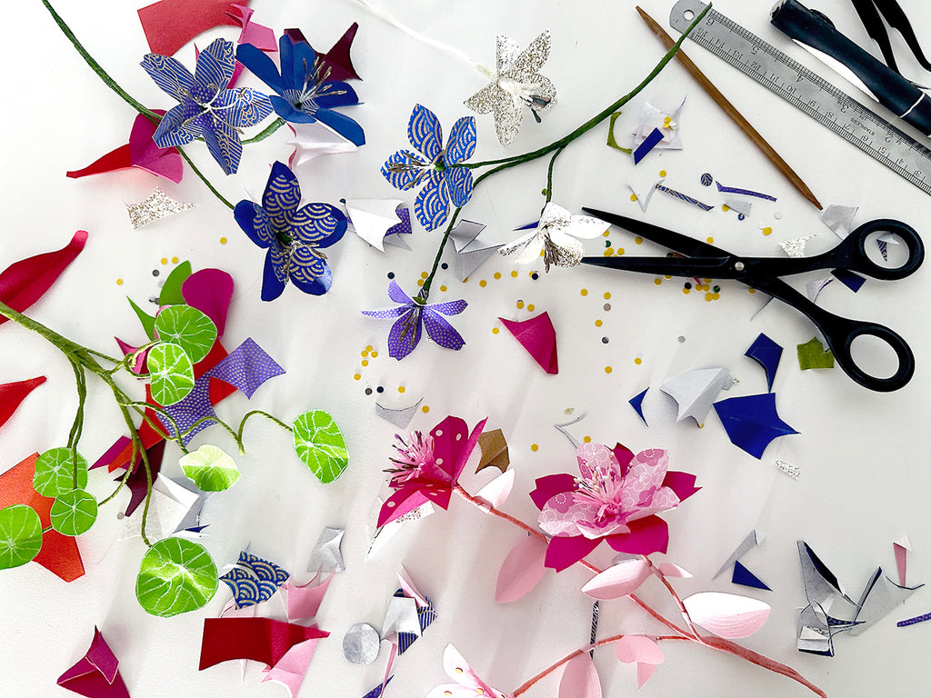 Paper flowers paper craft workshops