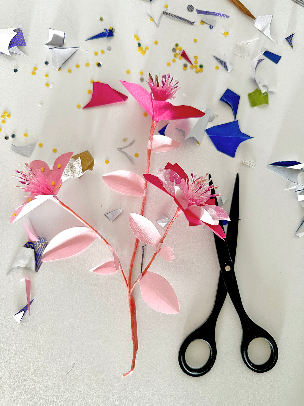 Paper flowers paper craft workshops