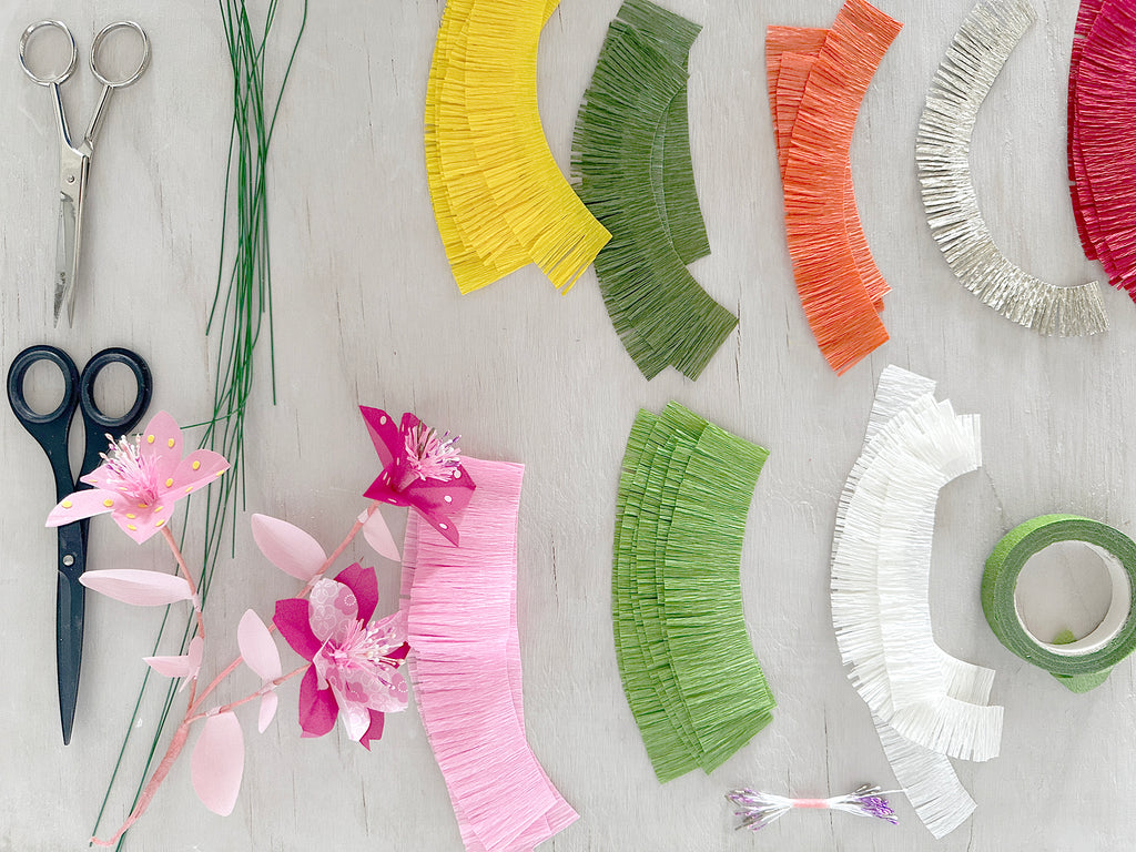 Paper flowers paper craft workshops